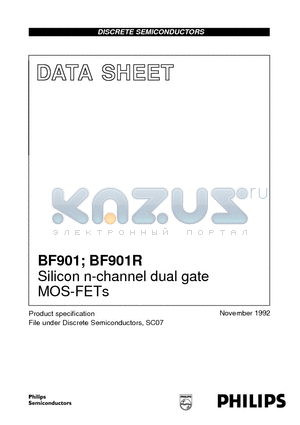 BF901R datasheet - Silicon n-channel dual gate MOS-FETs