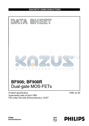 BF908 datasheet - Dual-gate MOS-FETs