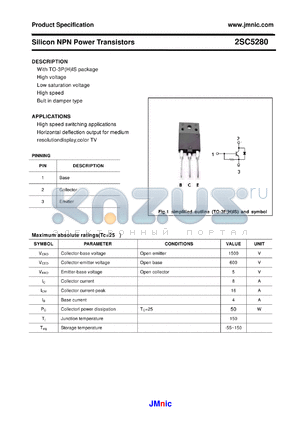 2SC5280 datasheet - Silicon NPN Power Transistors