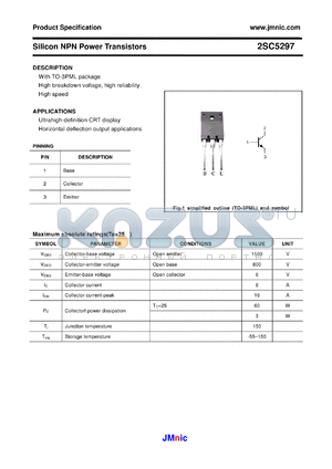 2SC5297 datasheet - Silicon NPN Power Transistors