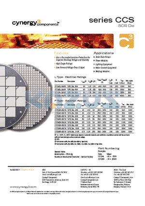 CCS48L-06 datasheet - SCR Die