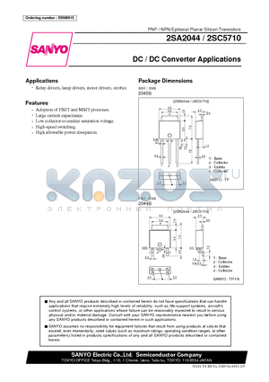 2SC5710 datasheet - DC / DC Converter Applications