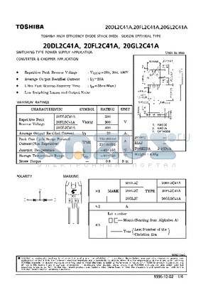 20GL2C41A datasheet - DIODE (SWITCHING TYPE POWER SUPPLY APPLICATION)