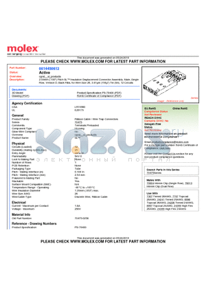 14-45-0612 datasheet - 2.54mm (.100