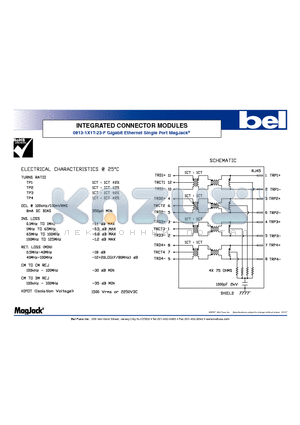0813-1X1T-23-F datasheet - INTEGRATED CONNECTOR MODULES