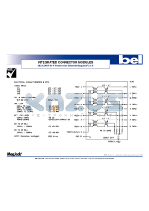 0833-2X6R-54-F datasheet - INTEGRATED CONNECTOR MODULES