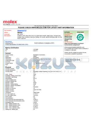 0850030737 datasheet - 2.54mm (.100