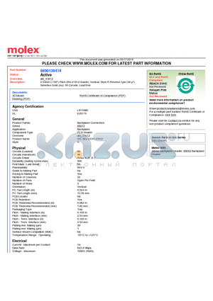 0850130414 datasheet - 2.54mm (.100