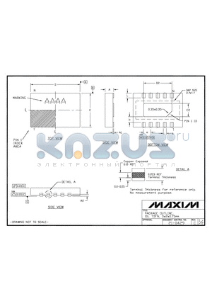 21-0429 datasheet - PACKAGE OUTLINE, 10L TDFN, 3*2*0.75MM