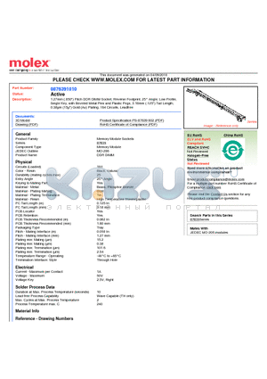 0876391010 datasheet - 1.27mm (.050