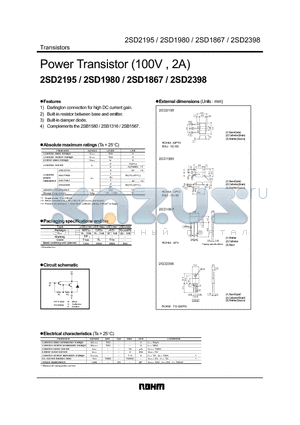 2SD1980 datasheet - Transistors