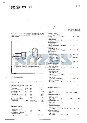 BFYP99 datasheet - TRANZYSTOR