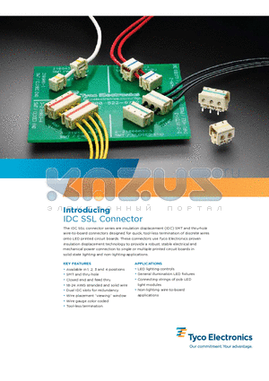 2106003-3 datasheet - IDC SSL Connector