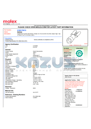 CD2901 datasheet - InsulKrimp Quick Disconnect