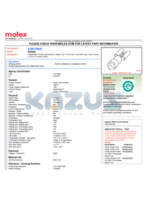 CD2903 datasheet - InsulKrimp Quick Disconnect