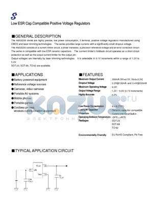 AMS6206 datasheet - Battery powered equipment