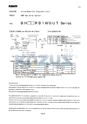 BH29RB1WGUT datasheet - CMOS Type series regulator