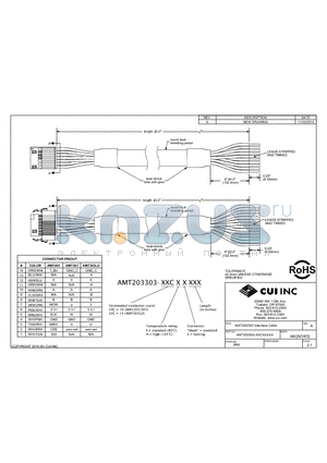 AMT203303 datasheet - AMT203/303 Interface Cable