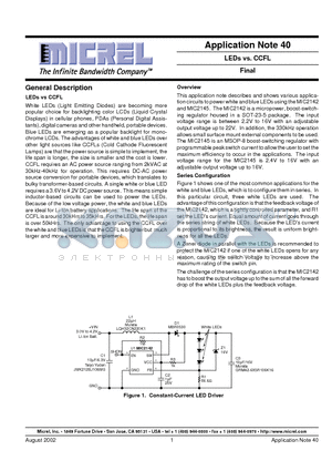 AN-40 datasheet - Application Note 40