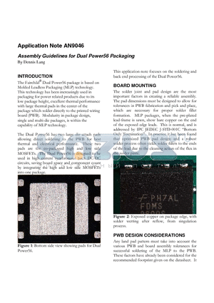 AN-9046 datasheet - Dual Power56 Packaging