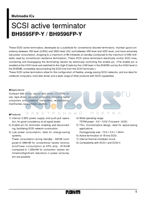 BH9596FP-Y datasheet - SCSI active terminator