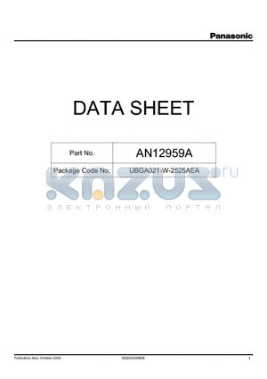 AN12959A datasheet - I2C bus control compatible AGC built-in stereo BTL amplifier IC