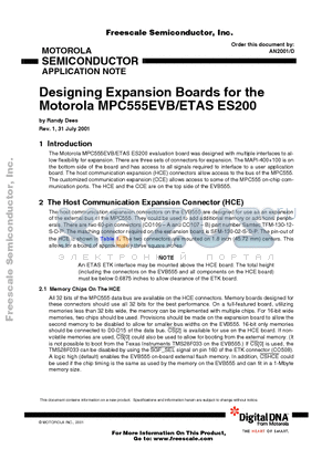 AN2001 datasheet - Designing Expansion Boards