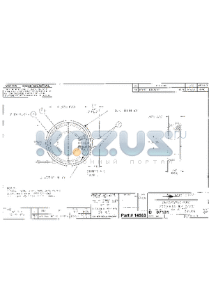 14565 datasheet - INDUCTOR DWG, 21T/#15W/TAPE