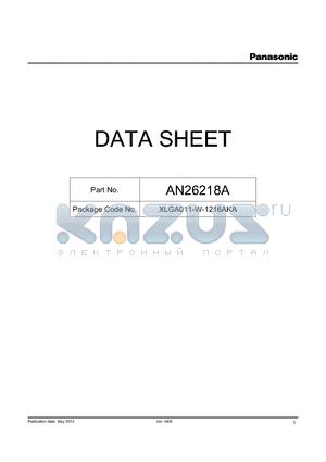 AN26218A datasheet - UMTS triple band LNA-IC