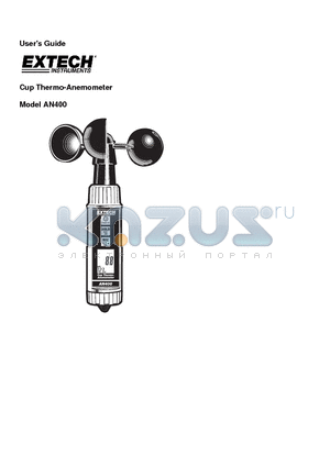 AN400 datasheet - Cup Thermo-Anemometer