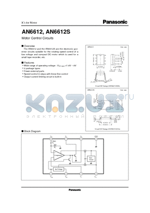 AN6612 datasheet - Motor Control Circuits