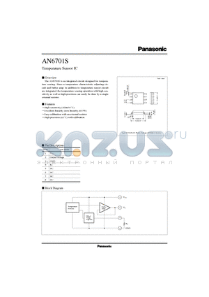 AN6701 datasheet - Temperature Sensor IC