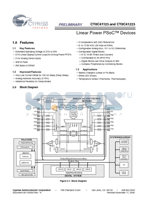 CY8C41223-24SXIT datasheet - Linear Power PSoC Devices