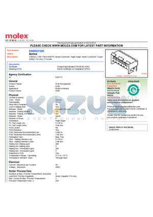 09-52-3038 datasheet - 3.96mm (.156