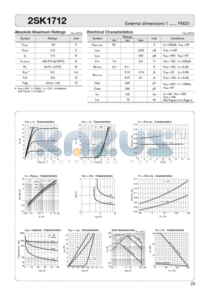 2SK1712 datasheet - MOSFET