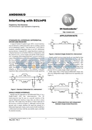 AND8066D datasheet - Interfacing with ECLinPS