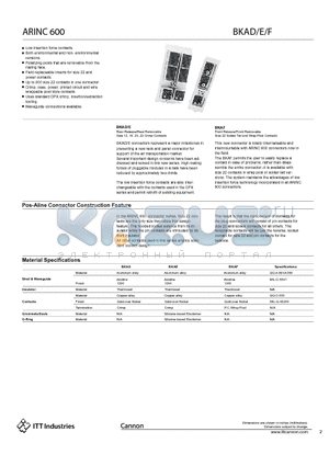 BKAC1A234MAA30001SA datasheet - ARINC 600