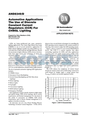 AND8223-D datasheet - Automotive Applications The Use of Discrete