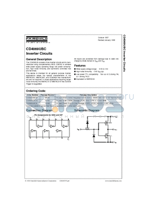CD4069UBCSJ datasheet - Inverter Circuits