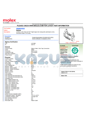 0906634503 datasheet - 2.54mm (.100