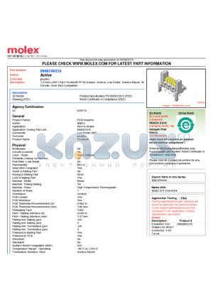 0908140218 datasheet - 1.27mm (.050