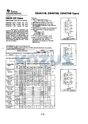 CD4075BH datasheet - CMOS OR GATES