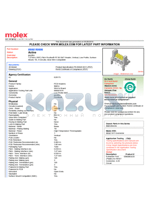 0908140606 datasheet - 1.27mm (.050