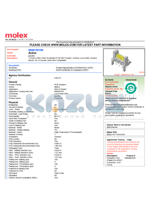 0908140708 datasheet - 1.27mm (.050