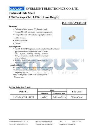 15-21-GHC-YR1S1-2T_05 datasheet - 1206 Package Chip LED (1.1 mm Height)
