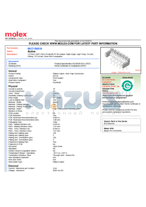 0917140010 datasheet - 1.27mm (.050