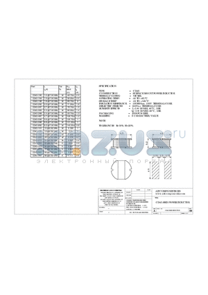 CD43 datasheet - CD43 SMD POWER INDUCTOR