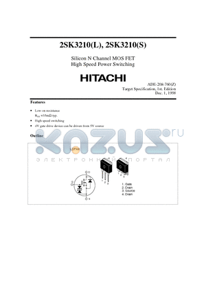 2SK3210 datasheet - Silicon N Channel MOS FET High Speed Power Switching