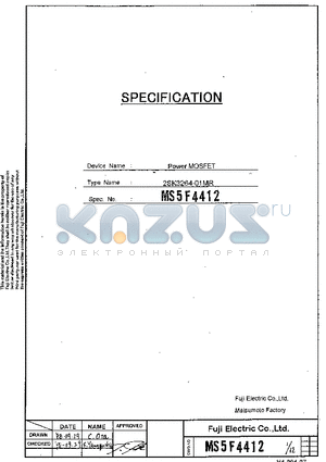 2SK3264-01MR datasheet - POWER MOSFET