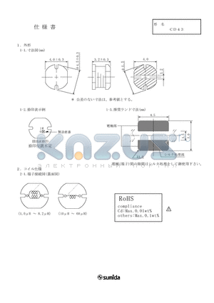 CD43NP-1R0MB datasheet - CD43